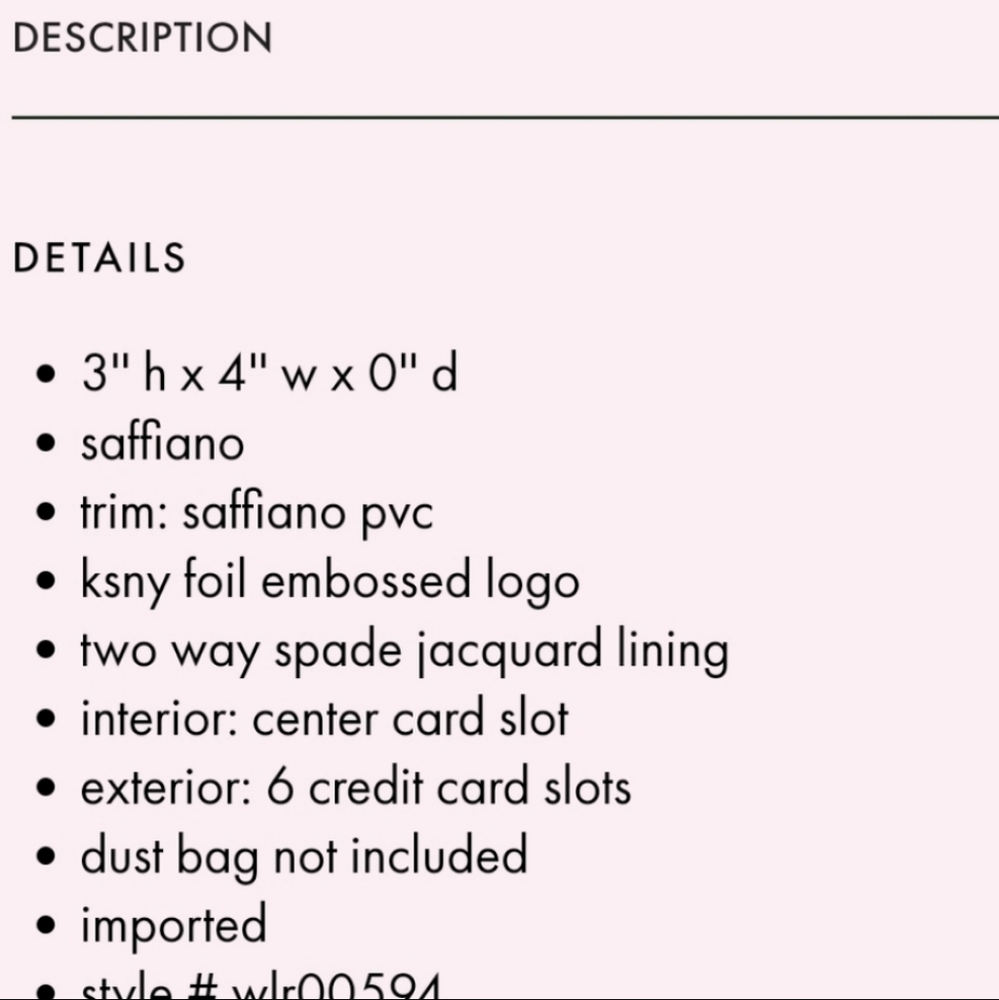 ♠️Kate Spade Meow Cat Slim Leather Cardholder - Picture 5 of 6